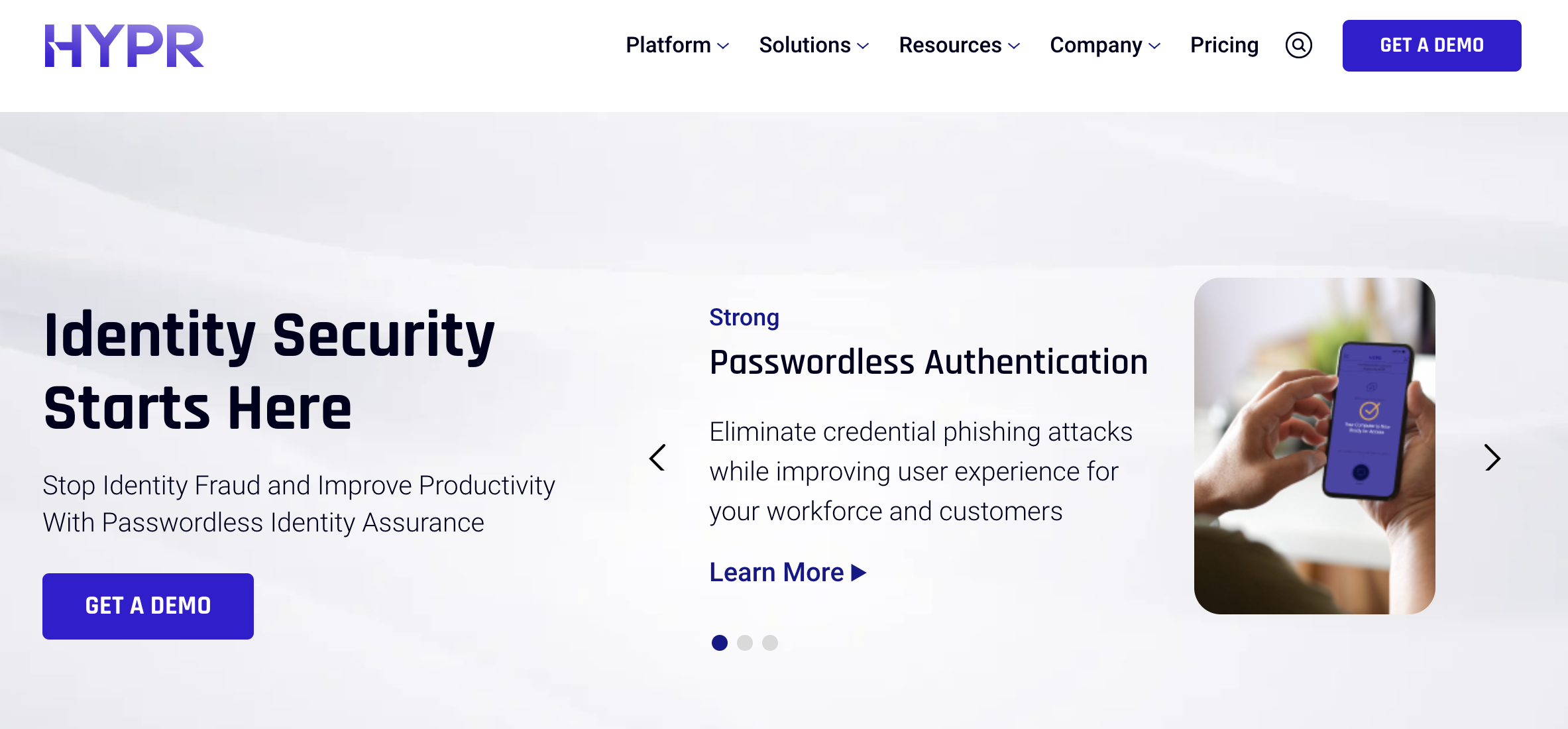 HYPR Passwordless Authentication Platform