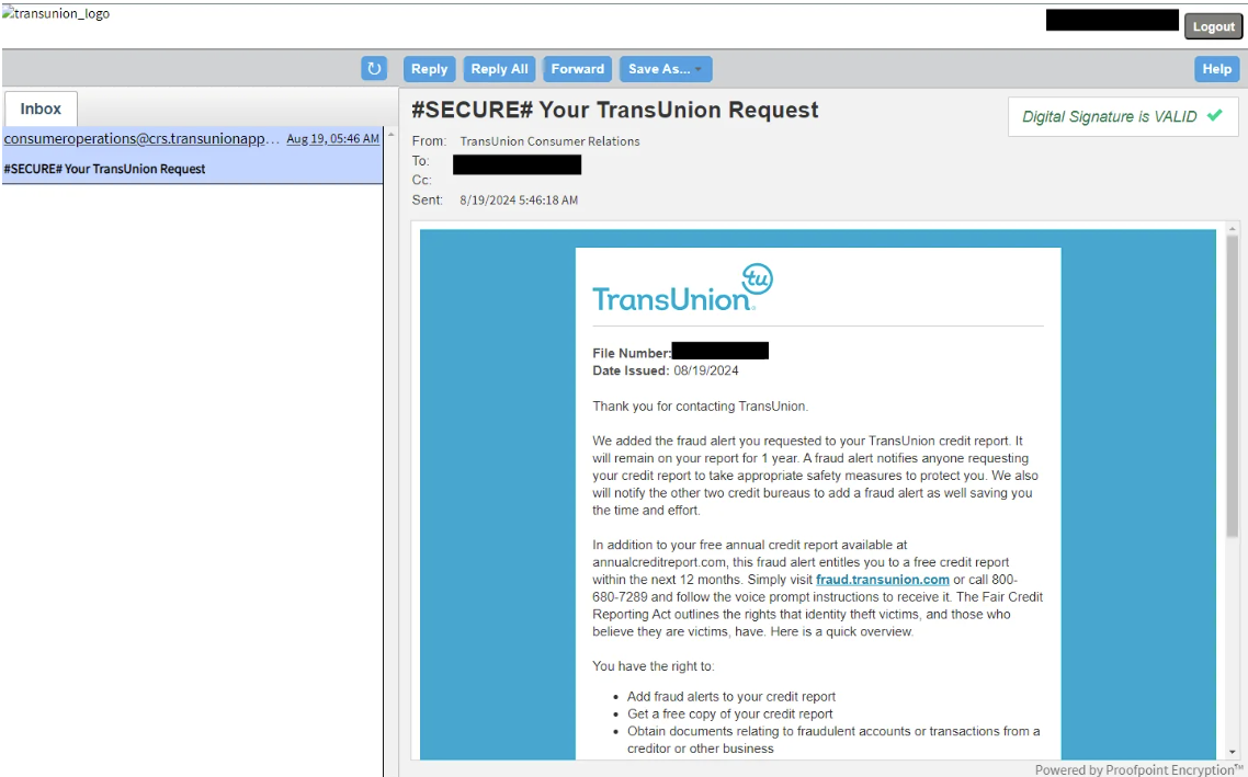 transunion scam